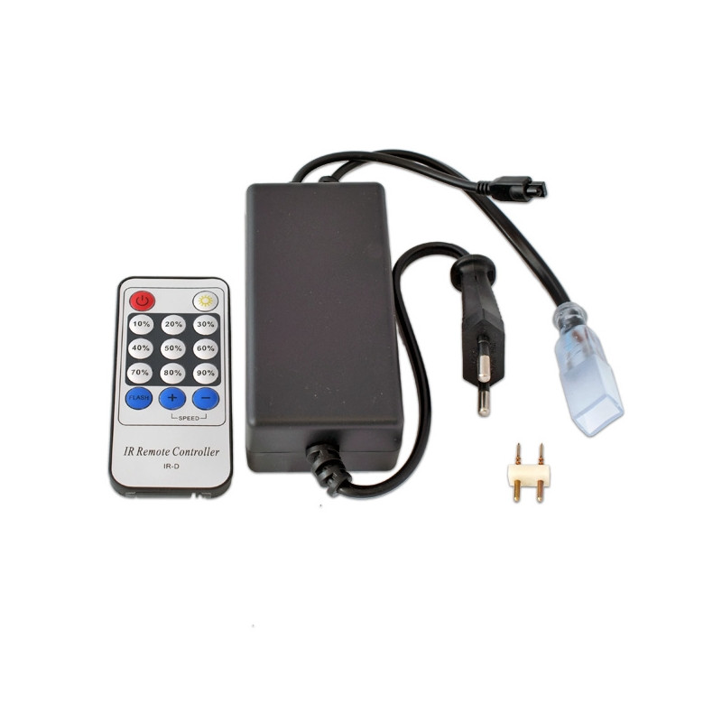 Controlador tira led 220v RGB mando a distancia