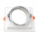 Marco orientable para AR111 color blanco