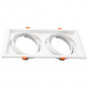 Adjustable white frame for AR111. Double