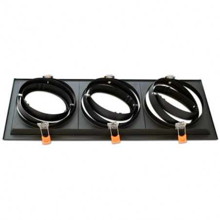 Adjustable black frame for AR111. Triple