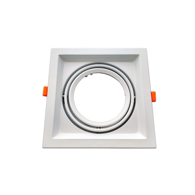 Marco orientable para AR111 color blanco