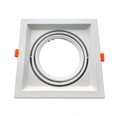 Marco orientable para AR111 color blanco Marco orientable para AR111 color blanco