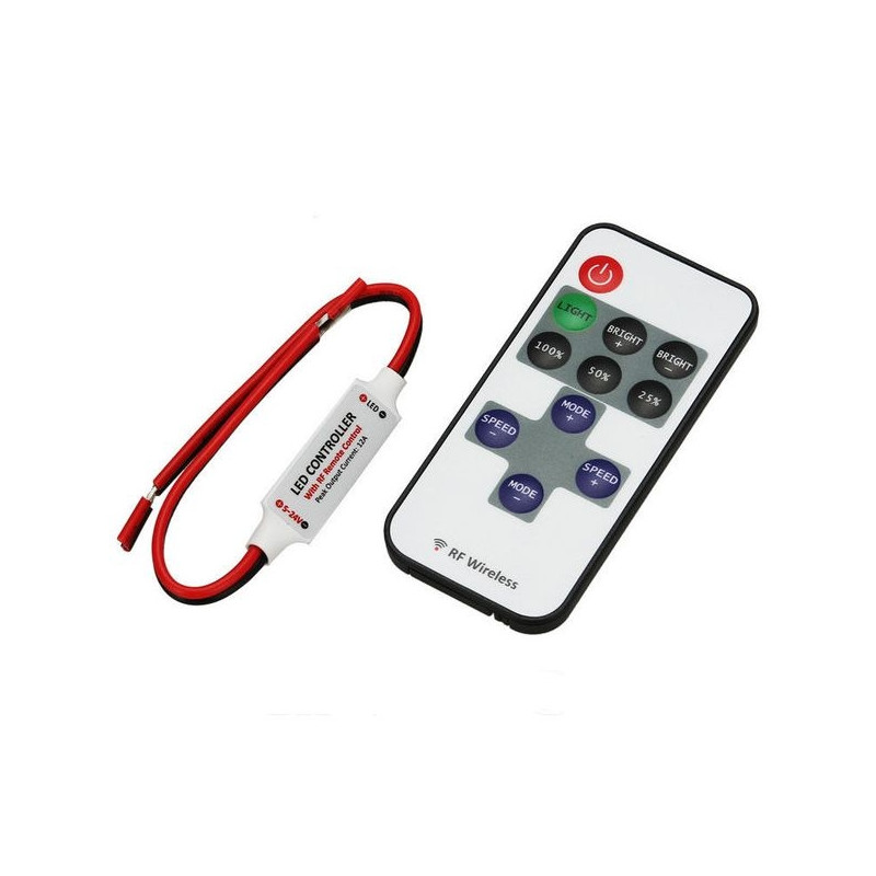 Controlador y mando a distancia led