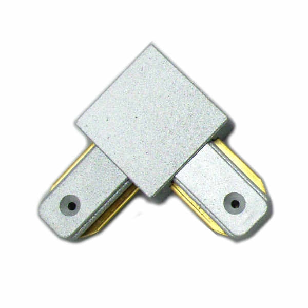 Connectable Rail Connector - Corner, grey