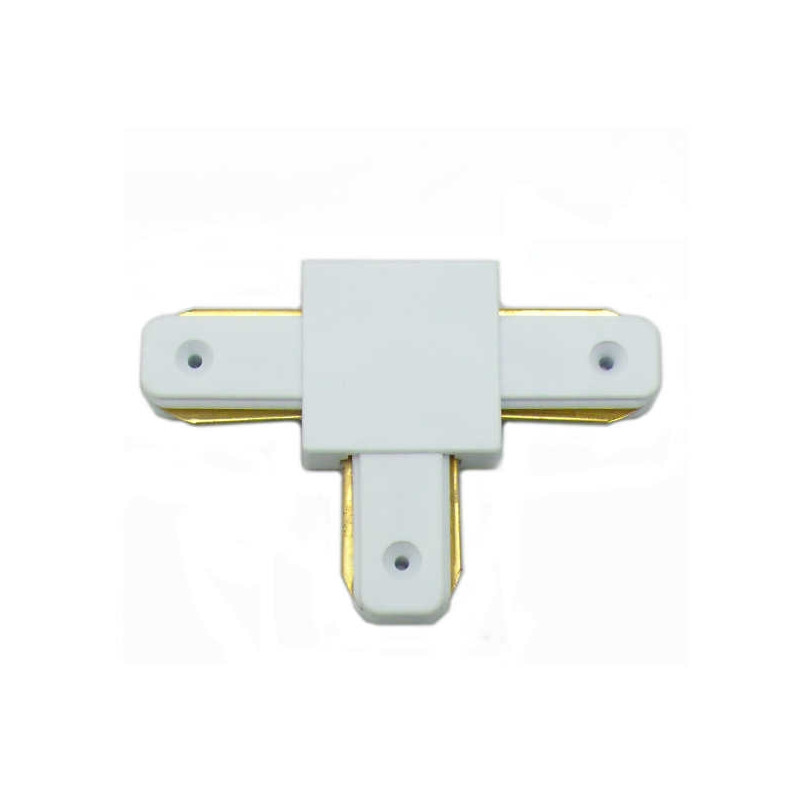 Connectable Rail Connector - "T", White