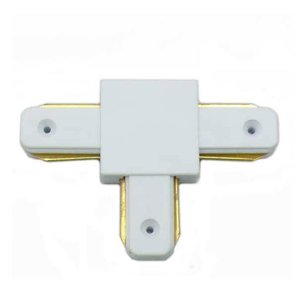 Connectable Rail Connector - "T", White