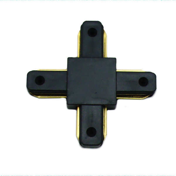 Connectable Rail Connector - Cross, black