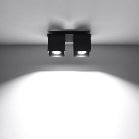 Ceiling lamp QUAD 2 black