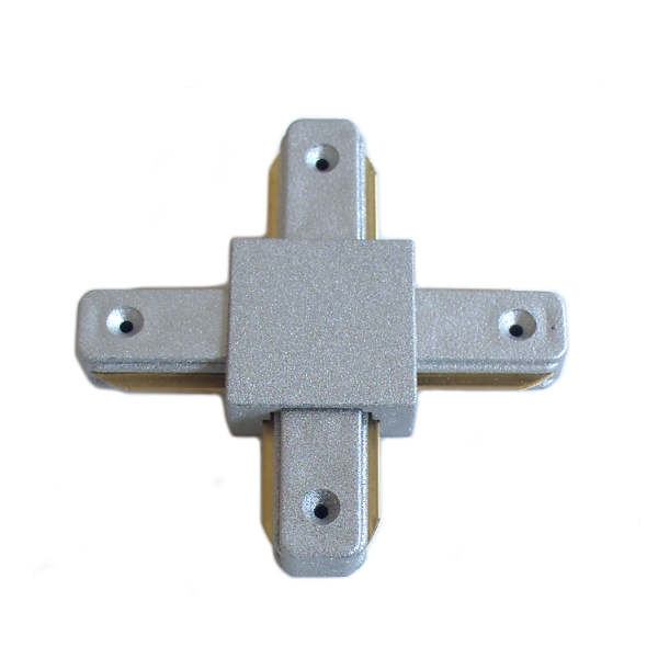 Connectable Rail Connector - Cross, grey