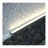Perfil rectangular aluminio tira led 2 m