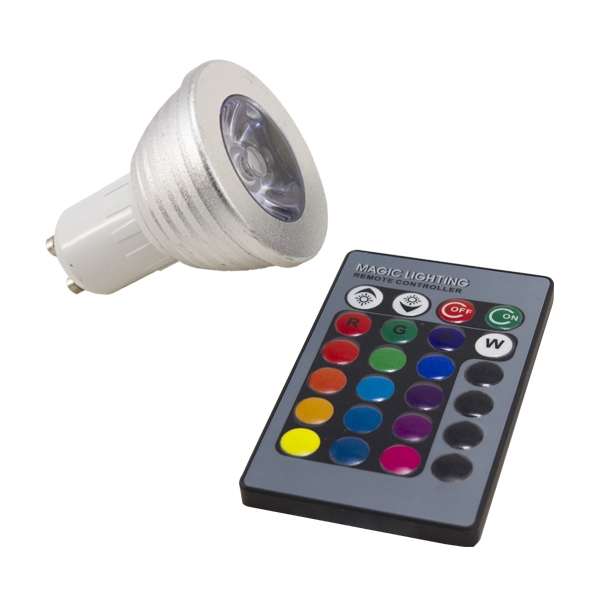 Bombilla RGB 3W GU10