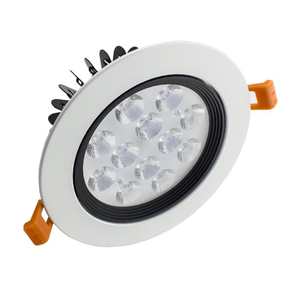 LED Downlight - 12W, White Frame