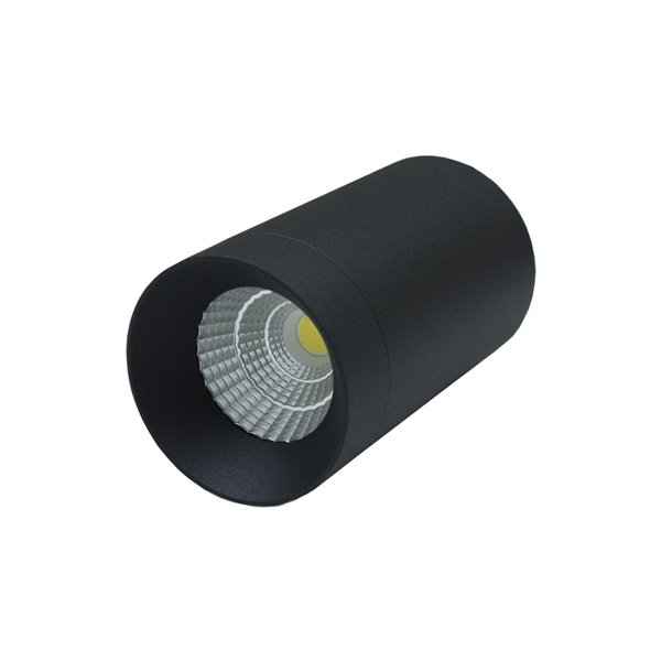 LED Ceiling Light Black -7W white Bridgelux COB