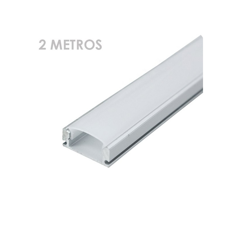 Profile for 2 m LED Strips - Rectangular, Aluminium