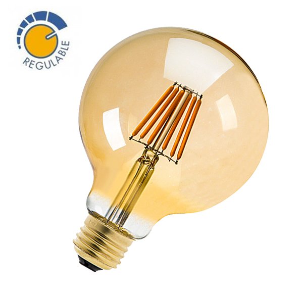 LED Bulb - Globe, 6W, 360º, OLD, DIMMABLE