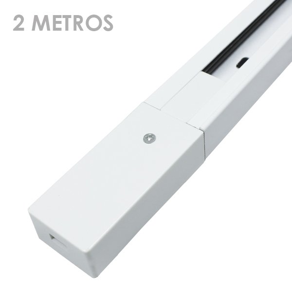 LED Spotlights Rail - Connectable, 2 Metre Long, White