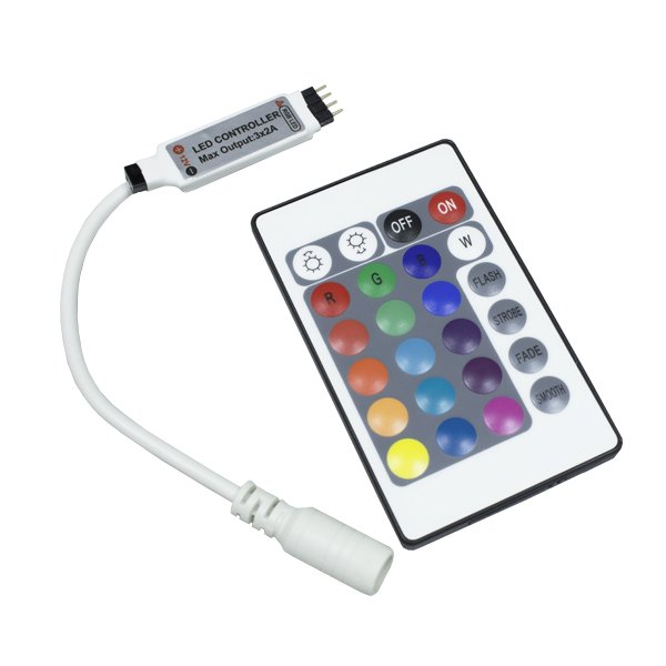 Mini-Controller with Remote Control for 12V RGB LED Strips