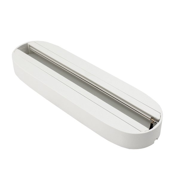 Base carril superficie grande color blanco