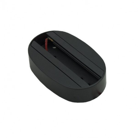 Base carril superficie pequeña color negro Base carril superficie pequeña color negro