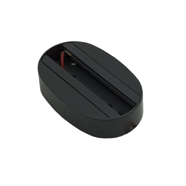 Base carril superficie pequeña color negro