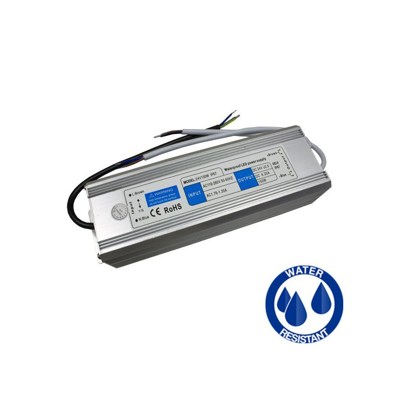 Transformer IP67 150W 24V