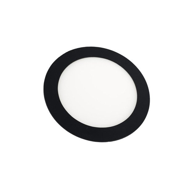 Downlight - BLACK Round 12W Panel