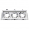Adjustable white frame for MR16. Triple