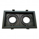 Adjustable black frame for MR16. Double