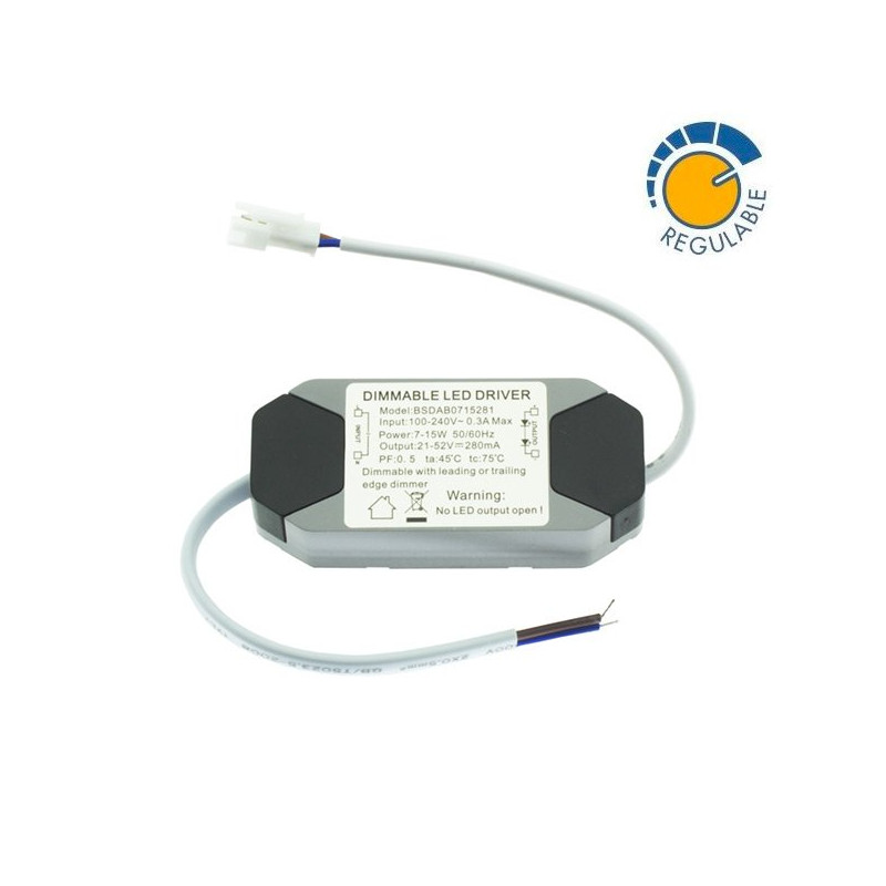 Driver 7W to 15W LED Downlight - DIMMABLE
