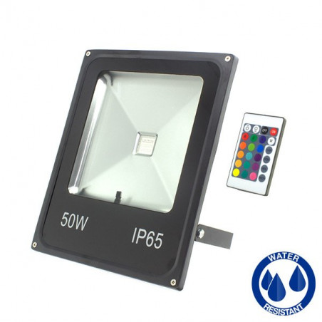 LED Floodlight with RGB Remote - 50W LED Floodlight with RGB Remote - 50W