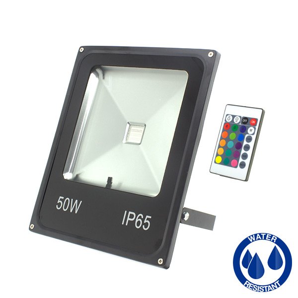 LED Floodlight with RGB Remote - 50W