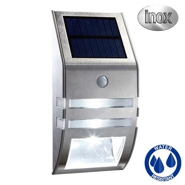 LED wall light motion sensor silver color