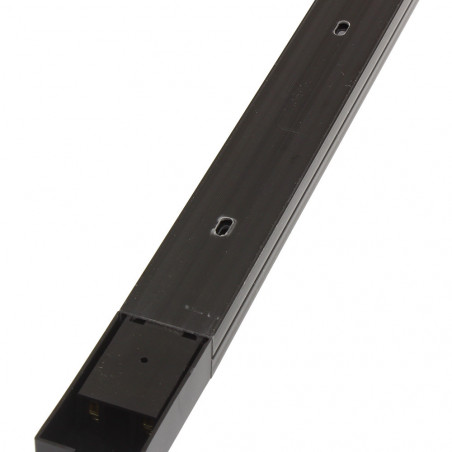 PVC LED Spotlights Rail - Connectable, 1 Metre Long, black