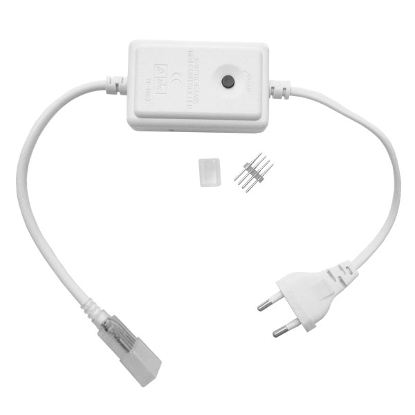 Kit enchufe controlador tira led 220V RGB
