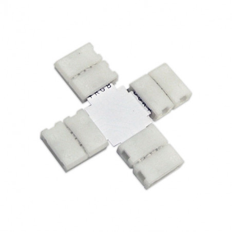 Conector en "+" tiras 12V 5050 RGB Conector en "+" tiras 12V 5050 RGB